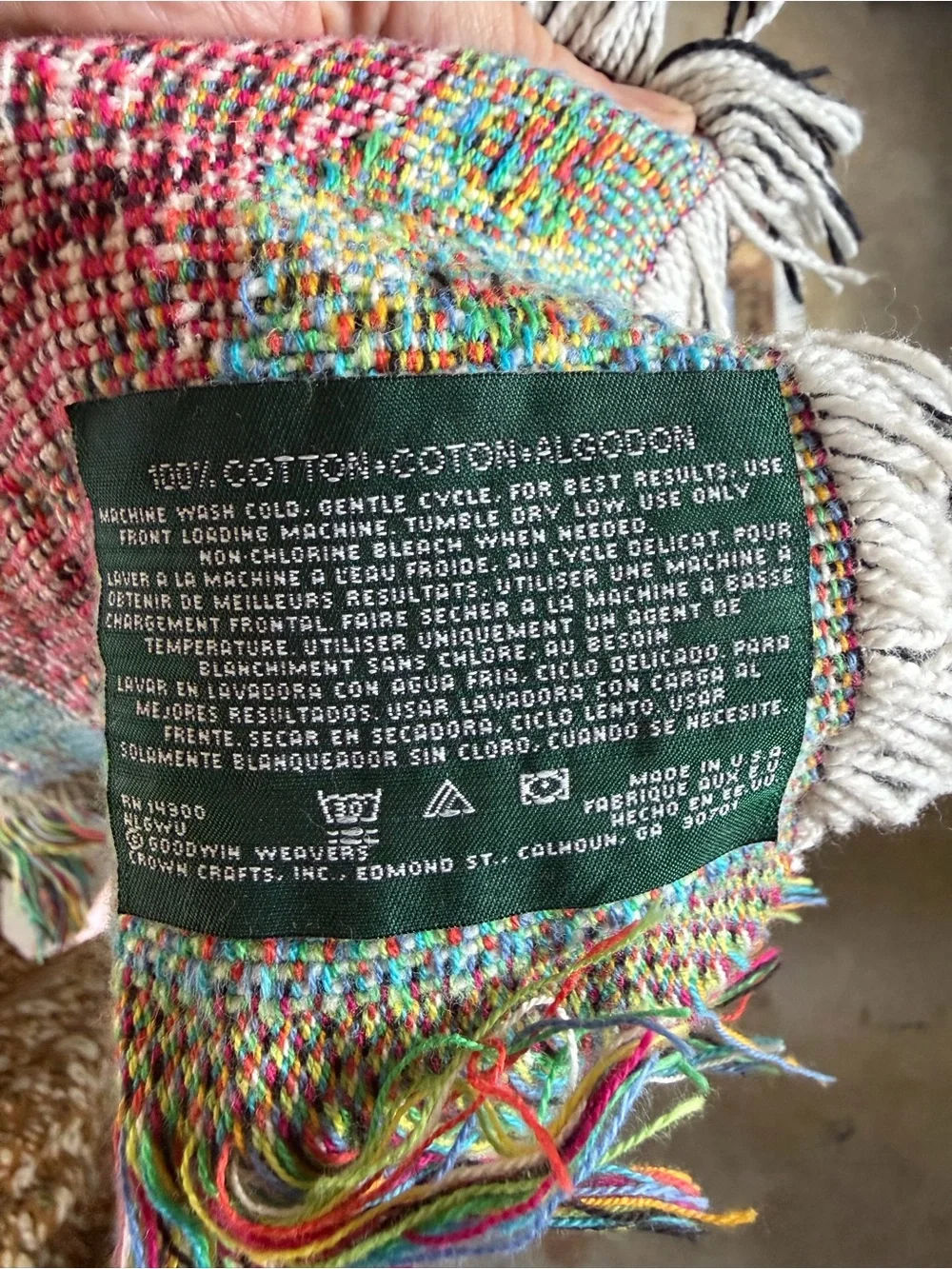 The American Farmer Patriotic Throw Decor
